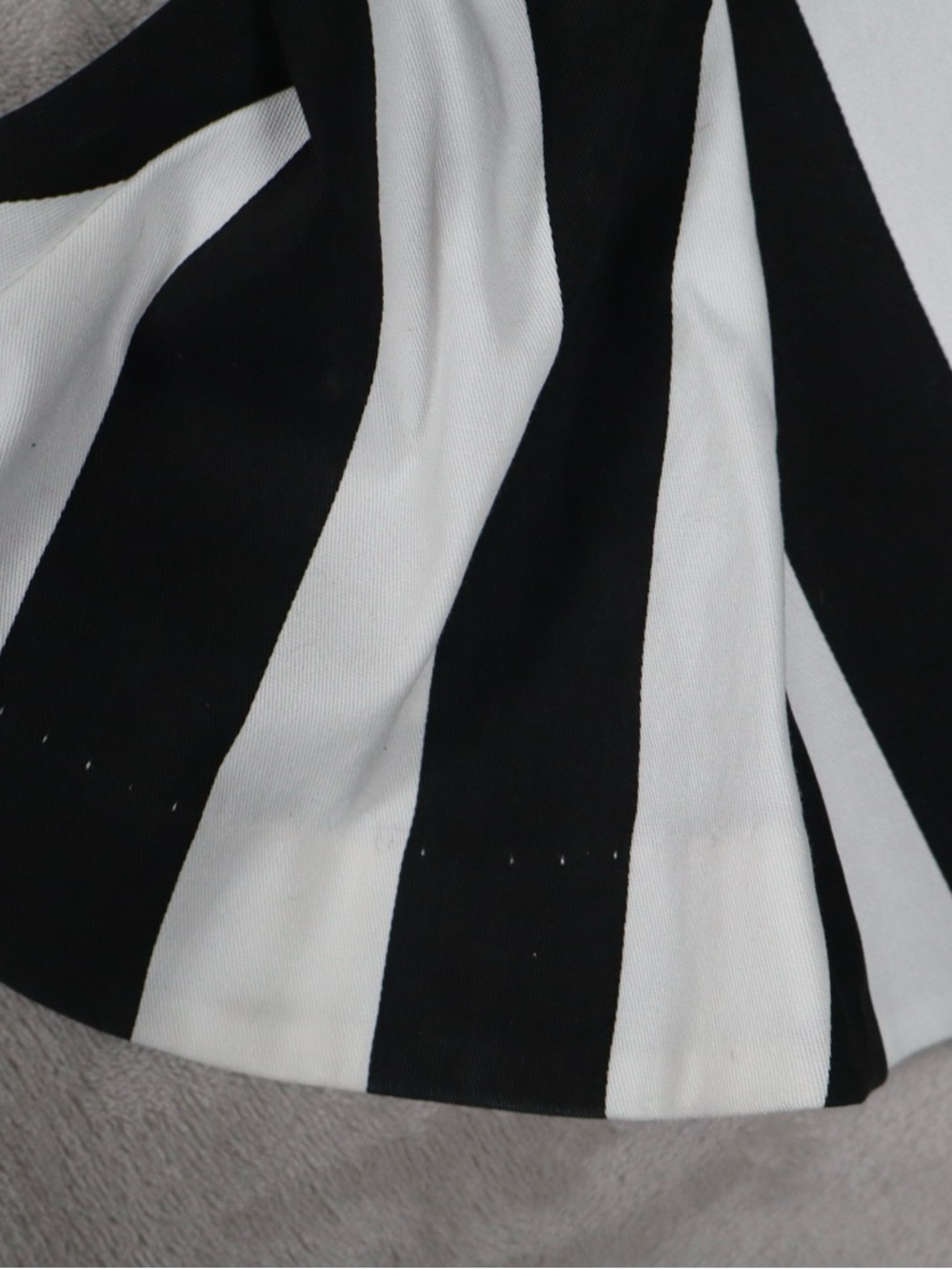 Black & White Striped Women’s Button-Front Blouse - Picture 8 of 13